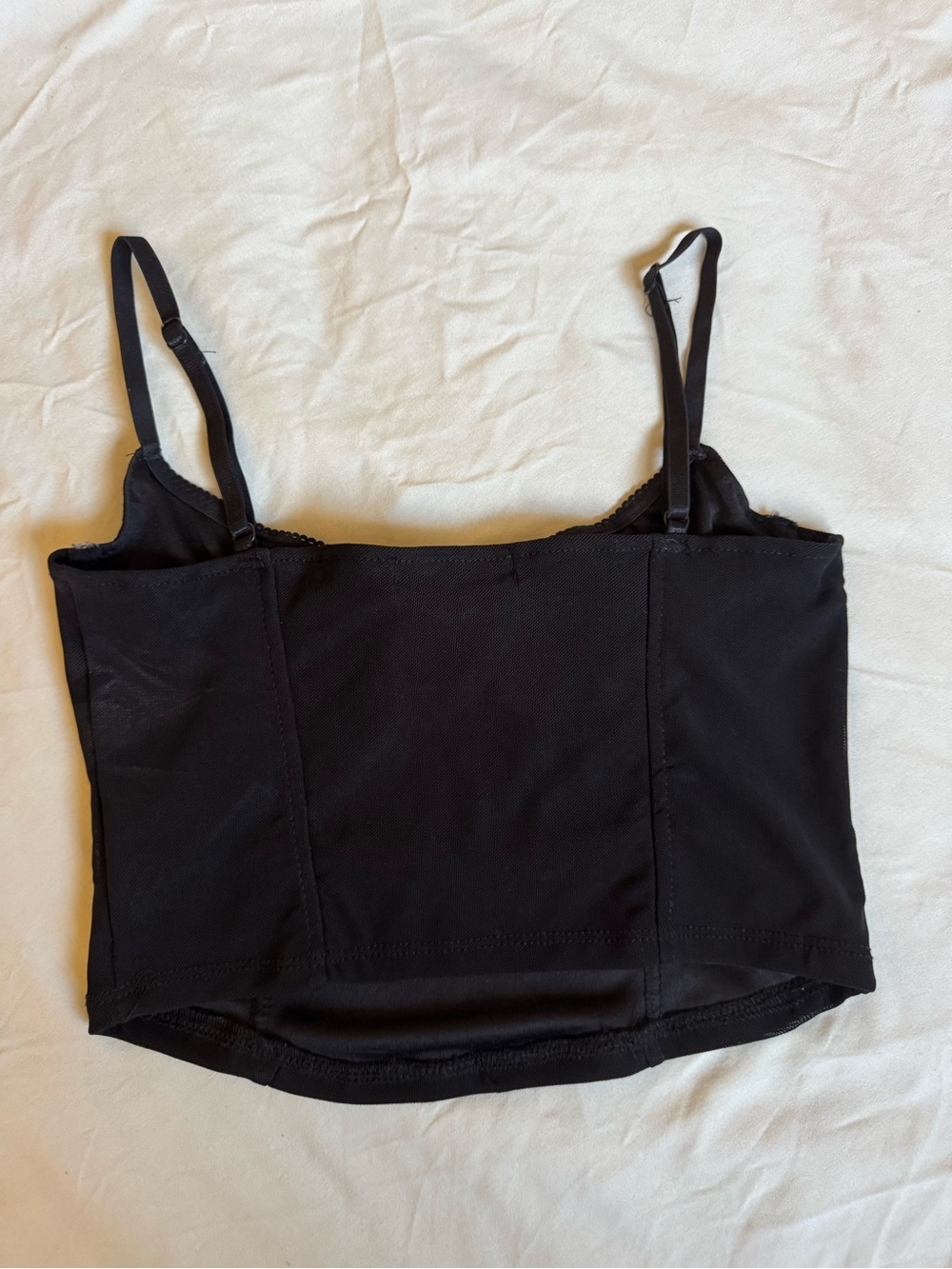 Urban Heritage Black Cropped Bustier Tank Top size: XS - S - Picture 4 of 7